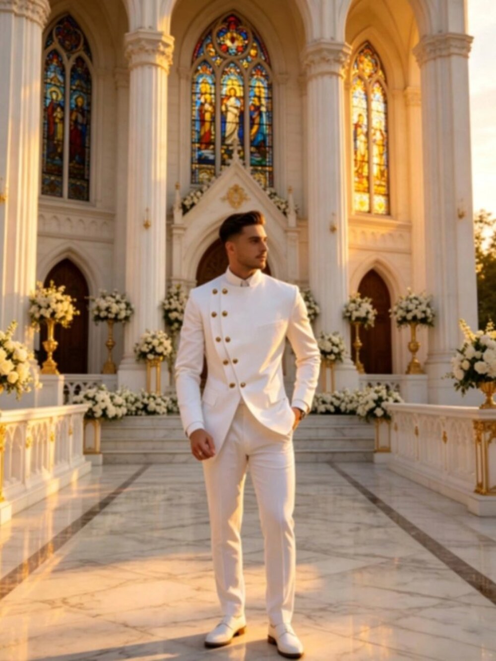 Sebastian Double-Breasted 2PC Jacket and Pant Set